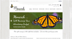Desktop Screenshot of monarchmediasolutions.com